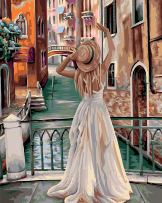 Картина по номерам Wizardi Отдых в Венеции / J055