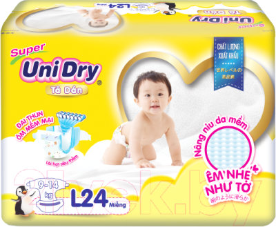 Подгузники детские UniDry Super L (24шт)
