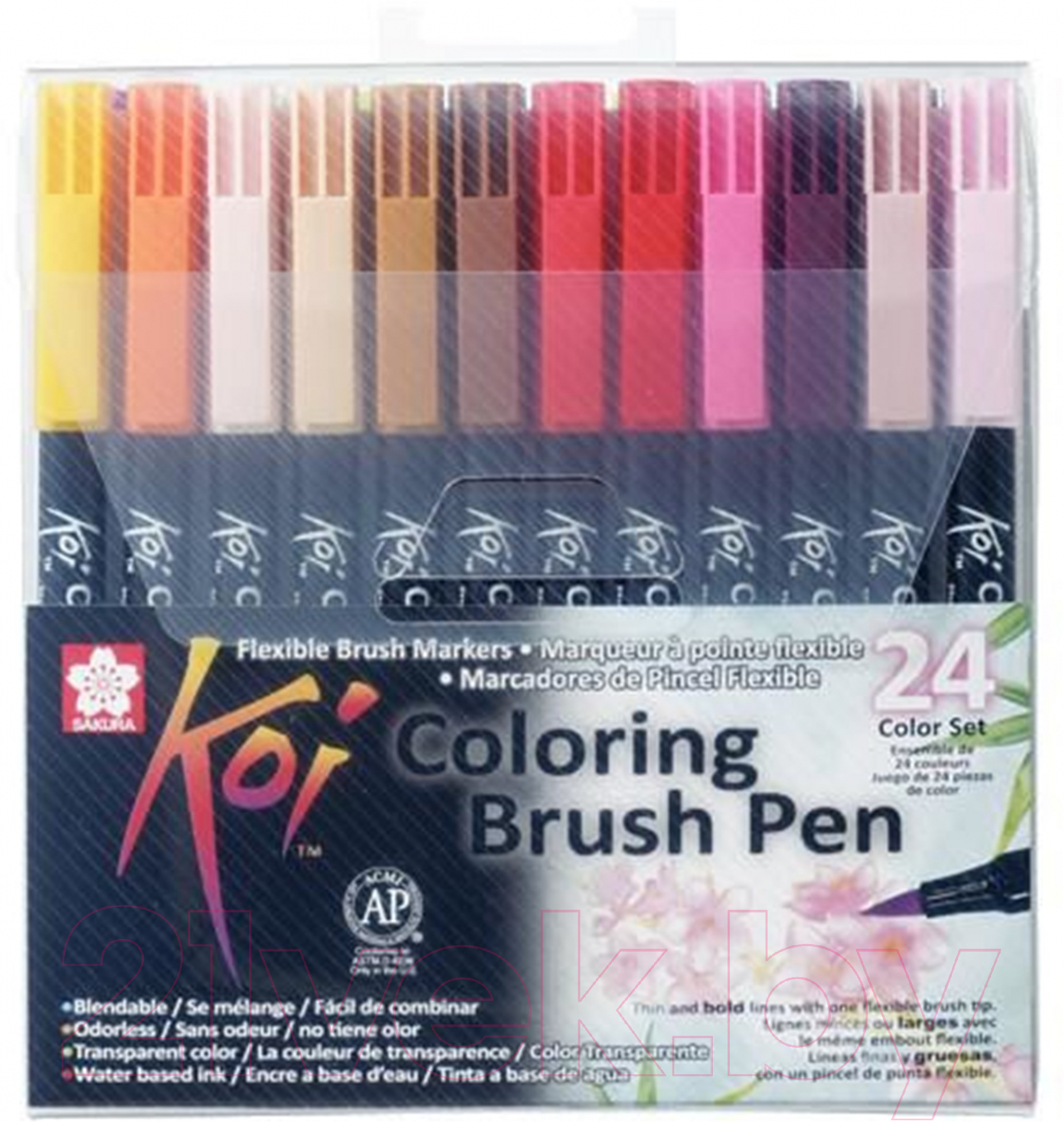 Набор маркеров Sakura Pen Koi Color Brush / XBR24A