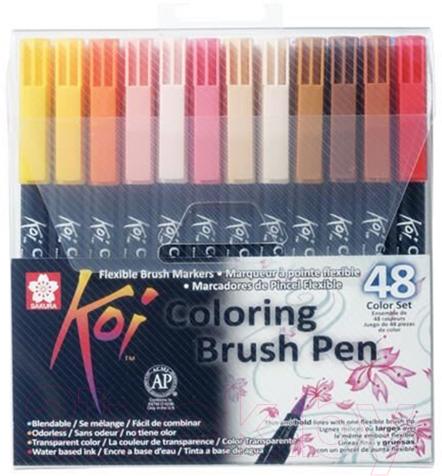 Набор маркеров Sakura Pen Koi Color Brush / XBR48A