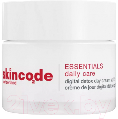Крем для лица Skincode Digital Detox Day Cream Essentials Daily Care SPF15 (50мл)