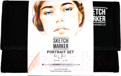 Набор маркеров Sketchmarker Brush Portrait Set / SM-24PORT (24шт)