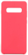 Чехол-накладка Case Liquid для Galaxy S10 Plus (розовый/красный) - 