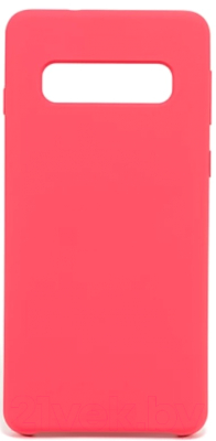 Чехол-накладка Case Liquid для Galaxy S10 (розовый/красный)