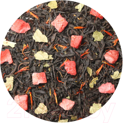 Чай листовой Лавка Вкуса Клубника со сливками, черный / W-116 (100г)