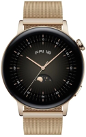 Умные часы Huawei Watch GT 3 MIL-B19 42mm (золотой ремешок) - 