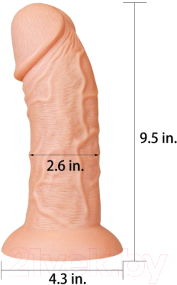 Фаллоимитатор LoveToy Curved Dildo / LV111010