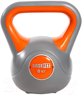 Гиря BaseFit DB-503 (8кг, серый/оранжевый)