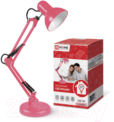 Настольная лампа INhome СНО 15Р / 4690612035857 (розовый)