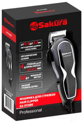 Машинка для стрижки волос Sakura Professiоnal SA-5113BK