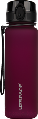 Бутылка для воды UZSpace Colorful Frosted / 3026 (500мл, Purplish Red)