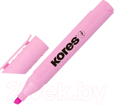 Текстовыделитель Kores High Liner Plus / 36032.01 (розовый пастельный)