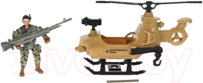 Вертолет игрушечный Играем вместе Солдатик с оружием / 1709Y251-R