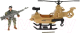 Вертолет игрушечный Играем вместе Солдатик с оружием / 1709Y251-R - 