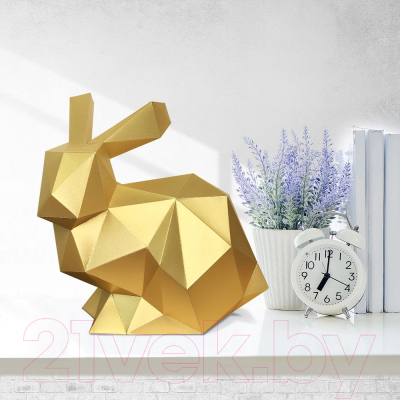 Объемная модель Paperraz Кролик Няш / PP-2KRN-GLD (золото)