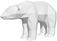 

Объемная модель Paperraz, Полярный медведь / PP-2PLB-WHT