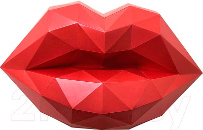 Объемная модель Paperraz Алые губы / PP-1MTH-RED (алый)