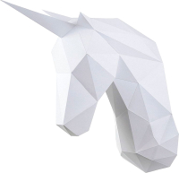 

Объемная модель Paperraz, Единорог Снежок / PP-1EDS-WHT