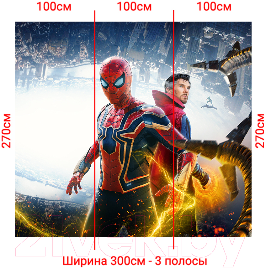 Фотообои листовые Arthata Fotooboi-SpiderMan-152 (300x270)