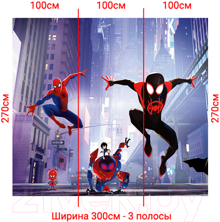 Фотообои листовые Arthata Fotooboi-SpiderMan-130 (300x270)