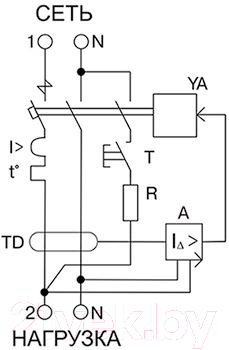 Дифференциальный автомат КС АВДТ-32 ELE 1P+N 10А/30мА тип АС х-ка C 4.5кА / 72623