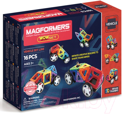 Конструктор магнитный Magformers Wow Set / 707004 (16эл)