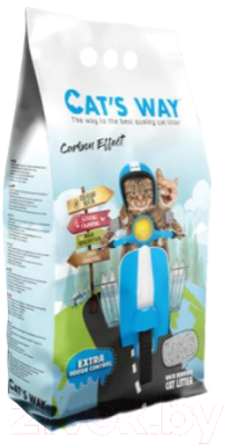 Наполнитель для туалета Cat's Way Carbon Effect / CTSWY-001-1 (5л)