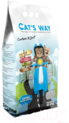 Наполнитель для туалета Cat's Way Carbon Effect / CTSWY-001-2 (10л/8.5кг)