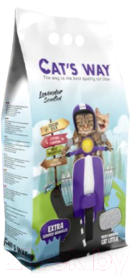 Наполнитель для туалета Cat's Way Lavander / CTSWY-003-1 (5л/4кг)