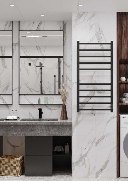 Купить Полотенцесушитель электрический Двин L11 Plaza Neo BL 100x50 в Бресте