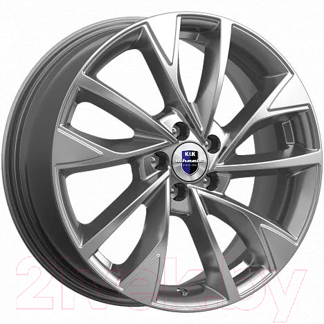 Литой диск K&K Роквуд (КС900) 17x7" 5x114.3мм DIA 60.1мм ET 45мм Дарк платинум