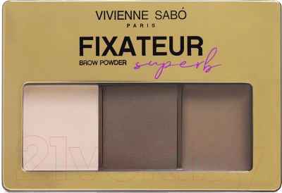Палетка теней для бровей Vivienne Sabo Fixateur Superb тон 01 (светло-коричневый)