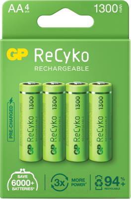 Комплект аккумуляторов GP Batteries 130AAHCE-2EB4 Gift Box (4шт)