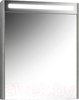 Шкаф с зеркалом для ванной Belux Неман ВШ 65 (164, бетон светлый)