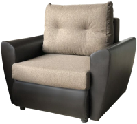 Кресло-кровать Асмана Квадро (кватро 4 кожзам коричневый) - 