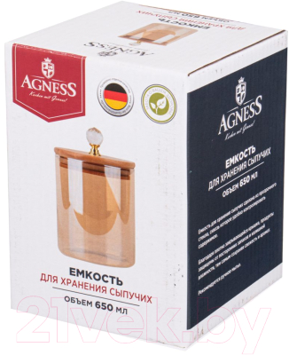 Емкость для хранения Agness 889-100