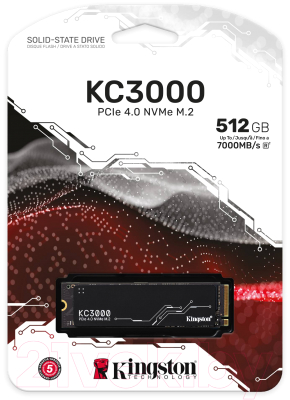 SSD диск Kingston KC3000 512GB NVMe M.2 (SKC3000S/512G)