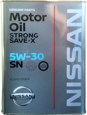 Моторное масло Nissan Strong Save X 5W30 / KLAN505304 (4л)