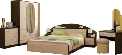 Комплект мебели для спальни Интерьер центр Александра (венге/беленый дуб)