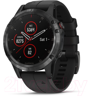 Умные часы Garmin Fenix 5 Plus Sapphire / 010-01988-01 (черный)