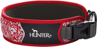 Ошейник HUNTER Collar Divo Reflect 68975 (35-45/M красный/серый) - 