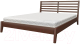 Двуспальная кровать Bravo Мебель Камила 160x200 (орех) - 