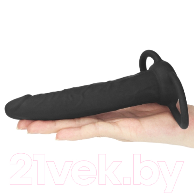 Насадка на пенис LoveToy Silicone Fantasy Double Prober / LV2614 (черный)