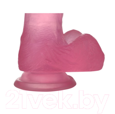 Фаллоимитатор LoveToy Jelly Studs Crystal Dildo-Small / LV3102 (розовый)