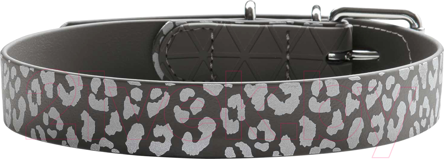 Ошейник HUNTER Collar Convenience Refl 69140 (50/M серый принт лев)