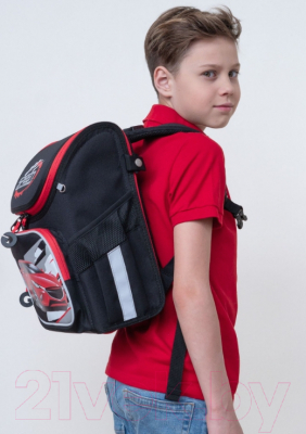 Школьный рюкзак Grizzly RAl-295-3 (черный)