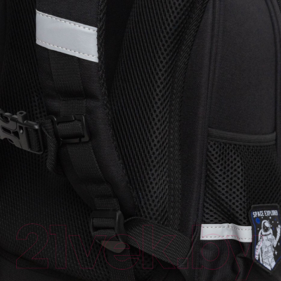 Школьный рюкзак Grizzly RAz-287-3 (черный)
