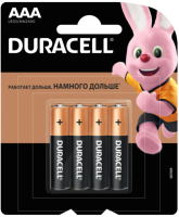 Комплект батареек Duracell LR03/MN2400/AAA 4BL