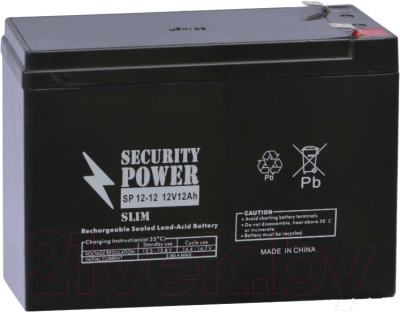 Батарея для ИБП Security Power SP 12-12 Slim (12V/12Ah)