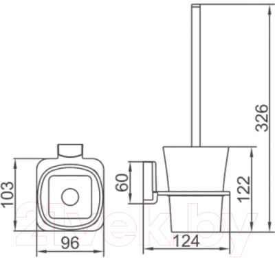 Ершик для унитаза Ledeme L30310B